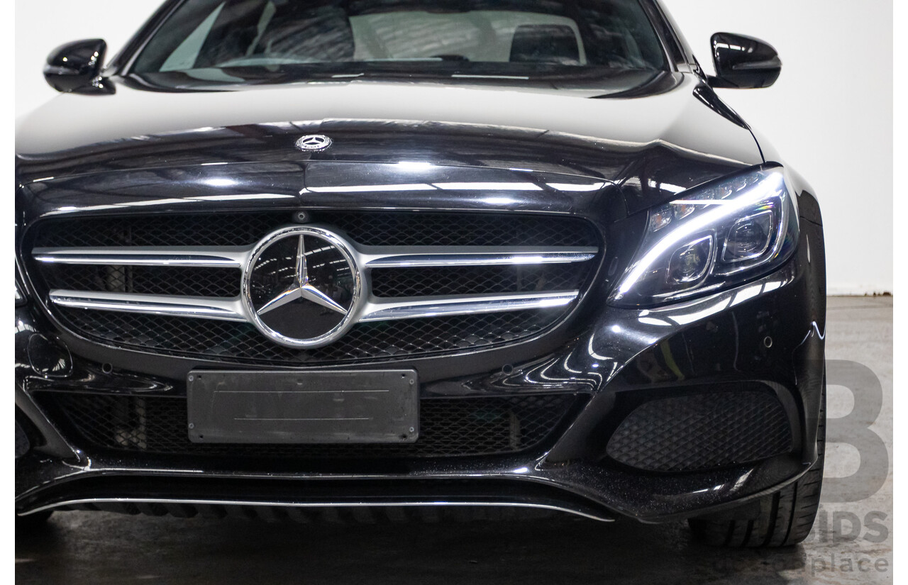 03/2018 Mercedes-Benz C350e 205 MY18 4D Sedan Obsidian Black Turbo 2.0L / 60kW Hybrid