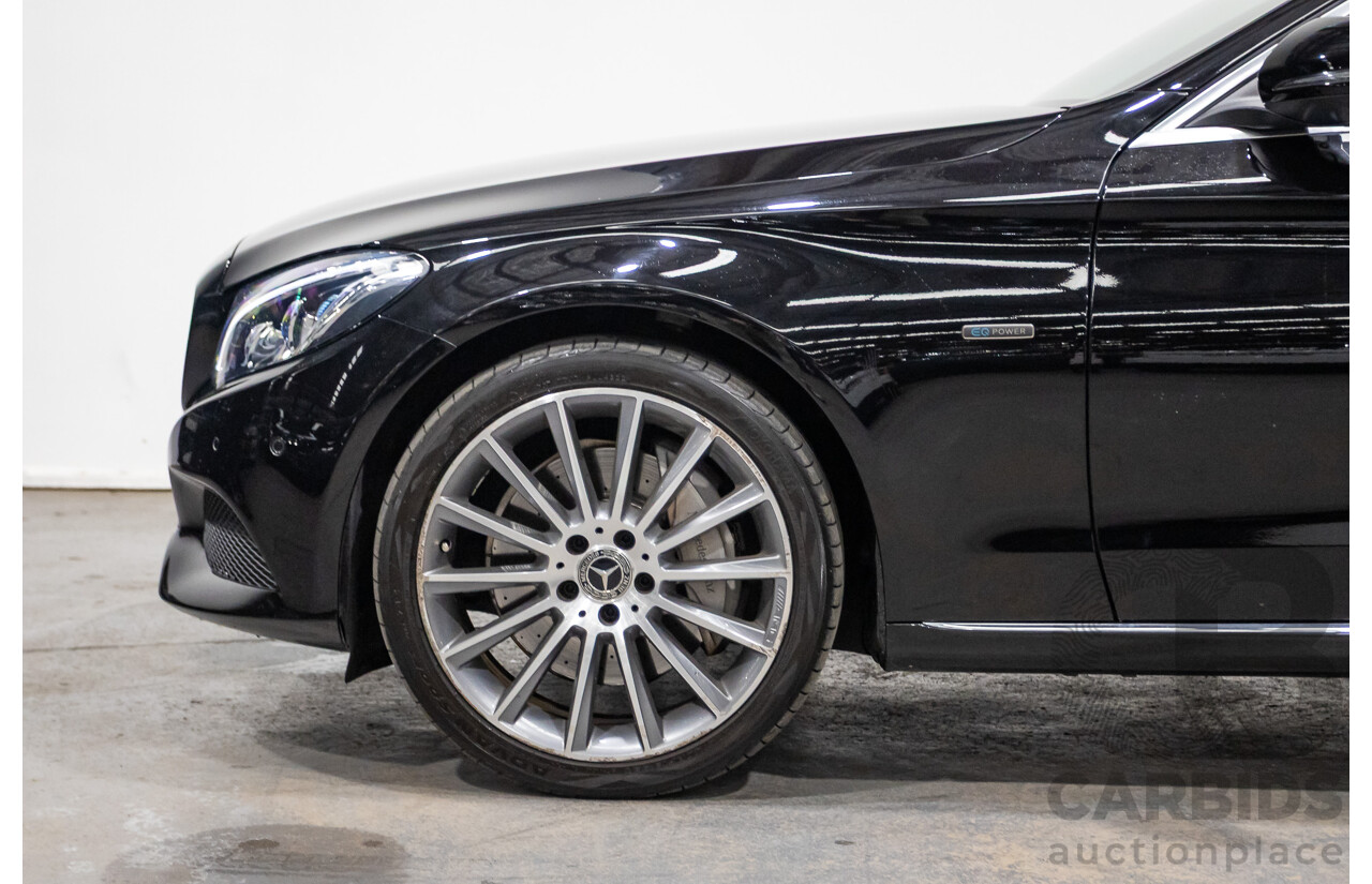 03/2018 Mercedes-Benz C350e 205 MY18 4D Sedan Obsidian Black Turbo 2.0L / 60kW Hybrid