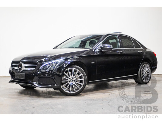 03/2018 Mercedes-Benz C350e 205 MY18 4D Sedan Obsidian Black Turbo 2.0L / 60kW Hybrid