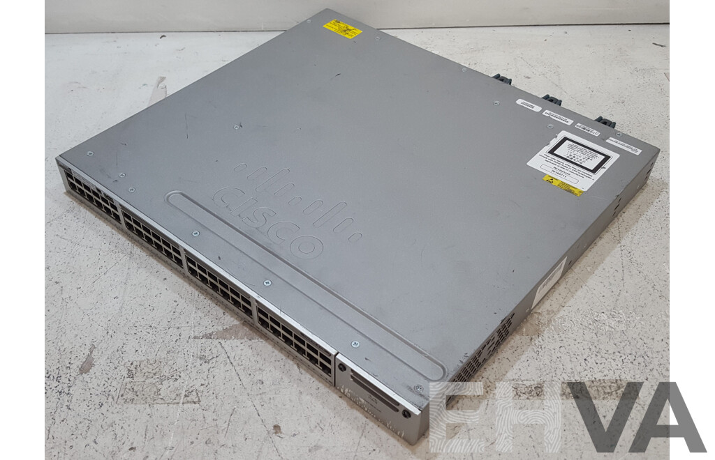 Cisco (WS-C3850-48P-L) Catalyst 3850 48 PoE+ 48-Port Gigabit Switch