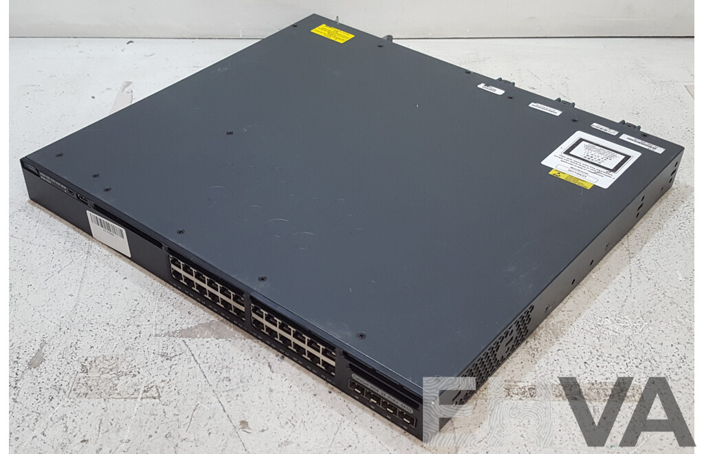 Cisco (WS-C3650-24PS-L) Catalyst 3650 24 PoE+ 4X1G 24-Port Gigabit Ethernet Switch