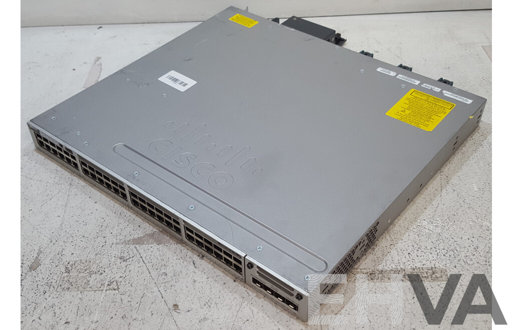 Cisco (WS-C3850-48F-S) Catalyst 3850 48 PoE+ 48-Port Gigabit Switch