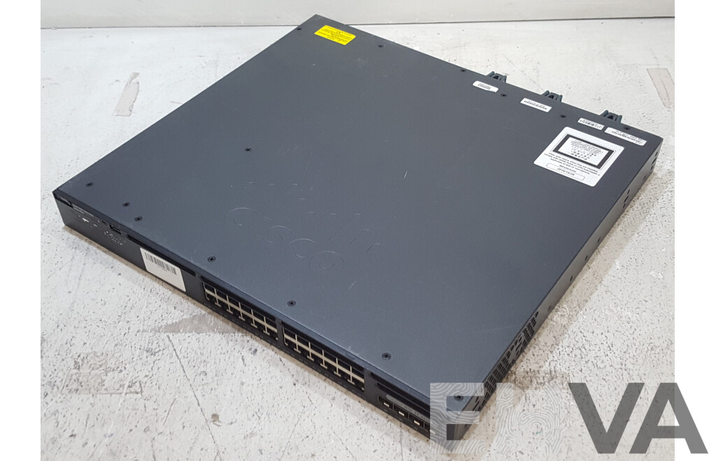 Cisco (WS-C3650-24TS-L) Catalyst 3650 24 4X1G 24-Port Gigabit Ethernet Switch