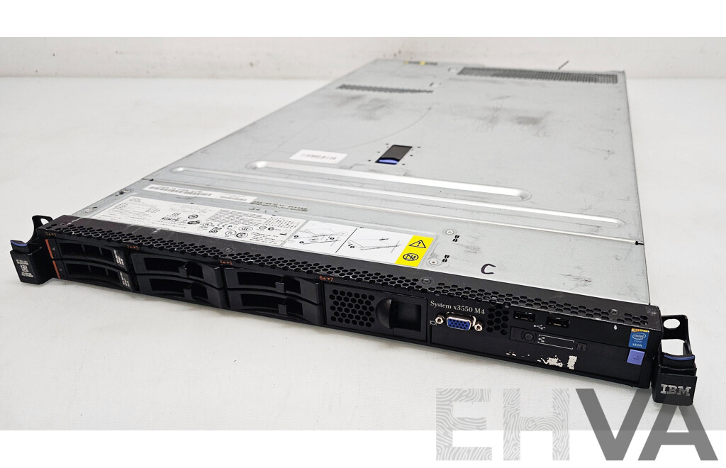 IBM System x3550 M4 Dual Intel Xeon (E5-2667 v2) 3.30GHz-4.00GHz 8-Core CPU 1RU Server w/ 32GB DDR3