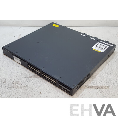 Cisco (WS-C3650-24PS-L) Catalyst 3650 24 PoE+ 4X1G 24-Port Gigabit Ethernet Switch