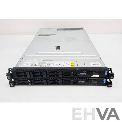 IBM System X3550 M4 1RU Server - Lot of Two