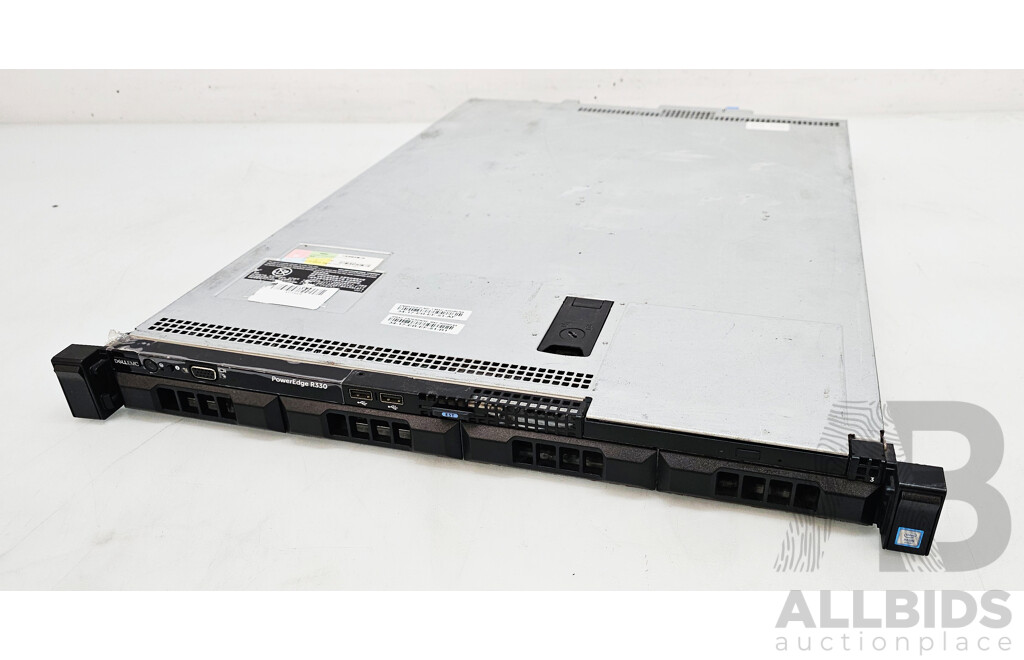 Dell EMC PowerEdge R330 Intel Xeon (E3-1220 V5) 3.00GHz-3.50GHz 4-Core CPU 1RU Server W/ 16GB DDR4