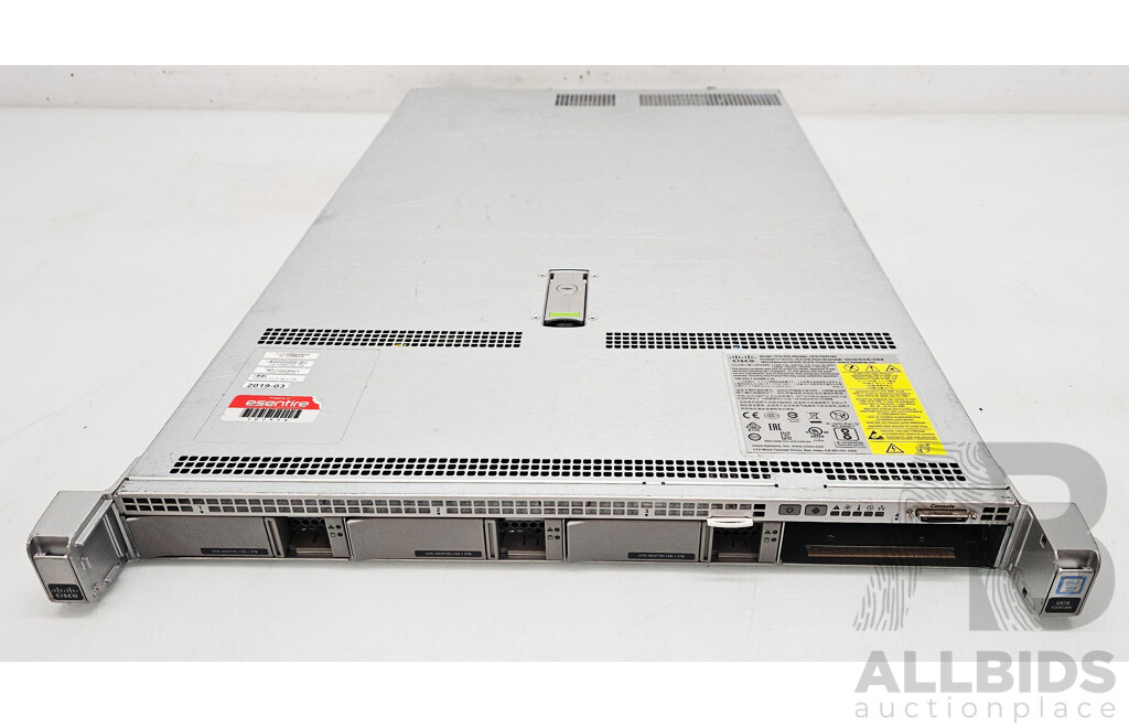 Cisco UCS C220 M4 Dual Intel Xeon (E5-2620 V3) 2.40GHz-3.20GHz 6-Core CPU 1RU Server