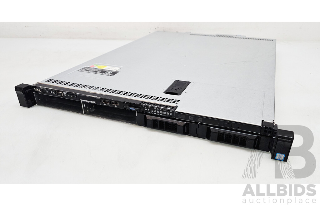 Dell EMC PowerEdge R330 Intel Xeon (E3-1220 V5) 3.00GHz-3.50GHz 4-Core CPU 1RU Server W/ 16GB DDR4