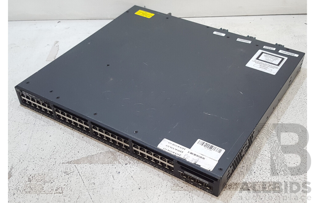 Cisco (WS-C3650-48TD-L) Catalyst 3650 48 2X10G 48-Port Gigabit Ethernet Switch