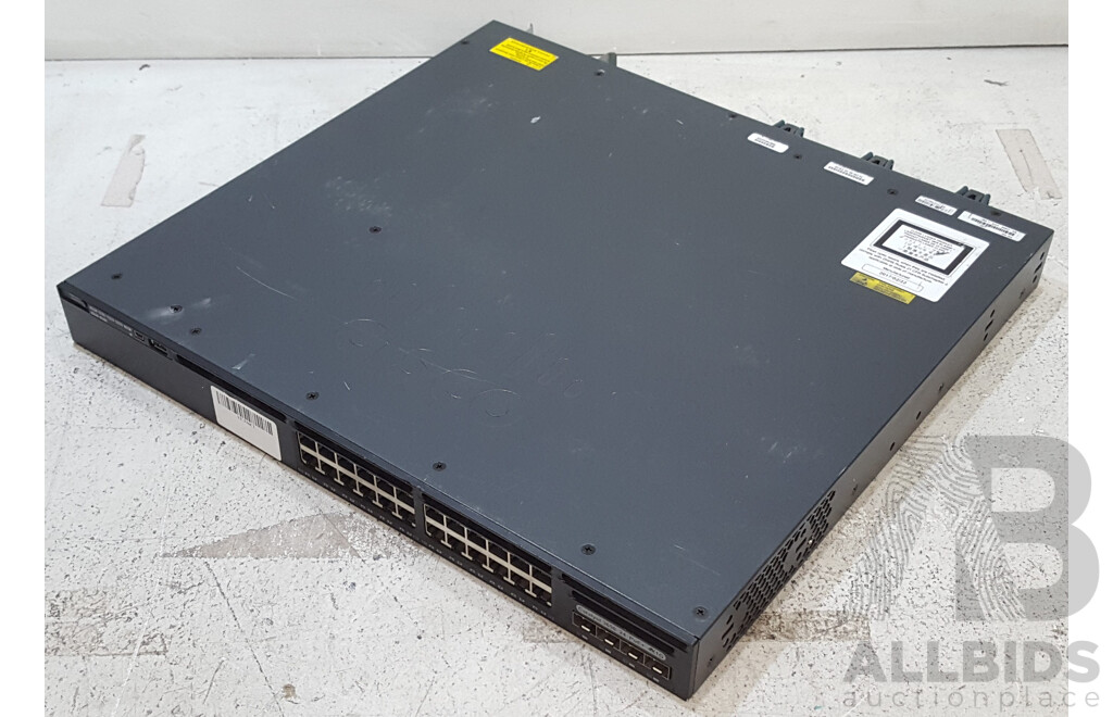 Cisco (WS-C3650-24PS-L) Catalyst 3650 24 PoE+ 4X1G 24-Port Gigabit Ethernet Switch