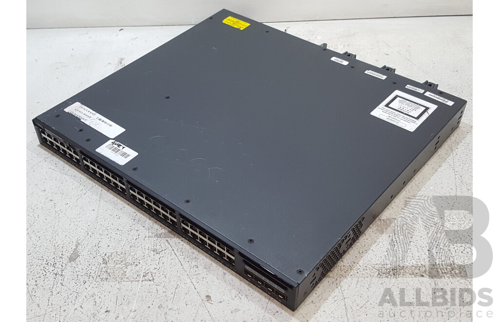 Cisco (WS-C3650-48PS-S) Catalyst 3650 48 PoE+ 4X1G 48-Port Gigabit Ethernet Switch