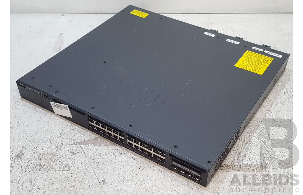 Cisco (WS-C3650-24PS-L) Catalyst 3650 24 PoE+ 4X1G 24-Port Gigabit Ethernet Switch