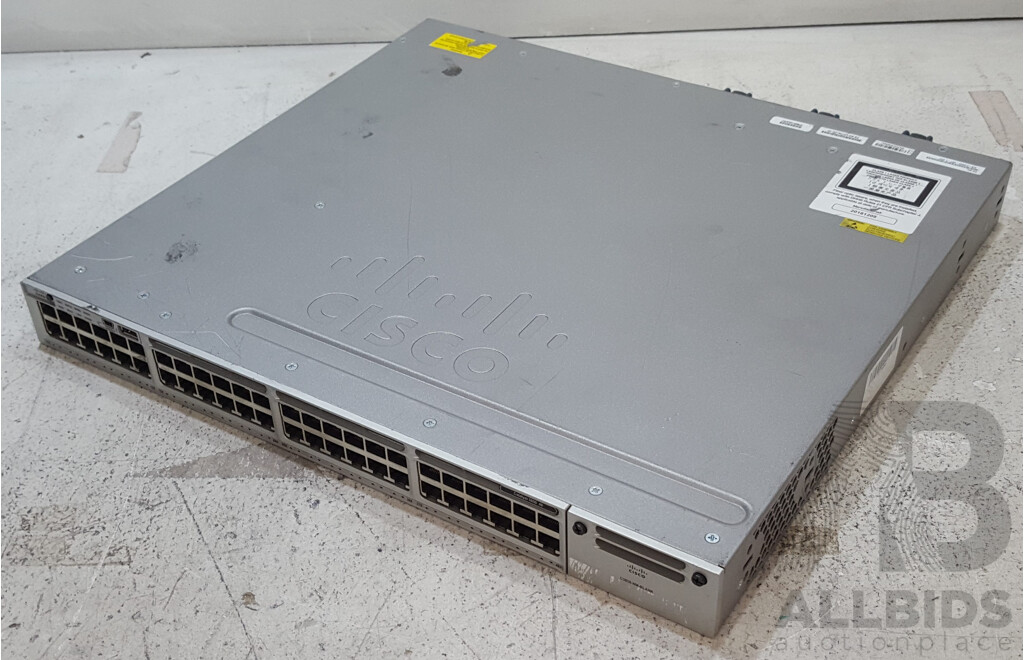Cisco (WS-C3850-48T-L) Catalyst 3850 Series 48-Port Gigabit Ethernet Switch