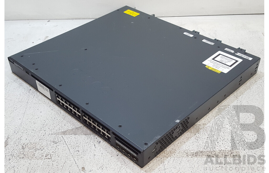 Cisco (WS-C3650-24PS-L) Catalyst 3650 24 PoE+ 4X1G 24-Port Gigabit Ethernet Switch