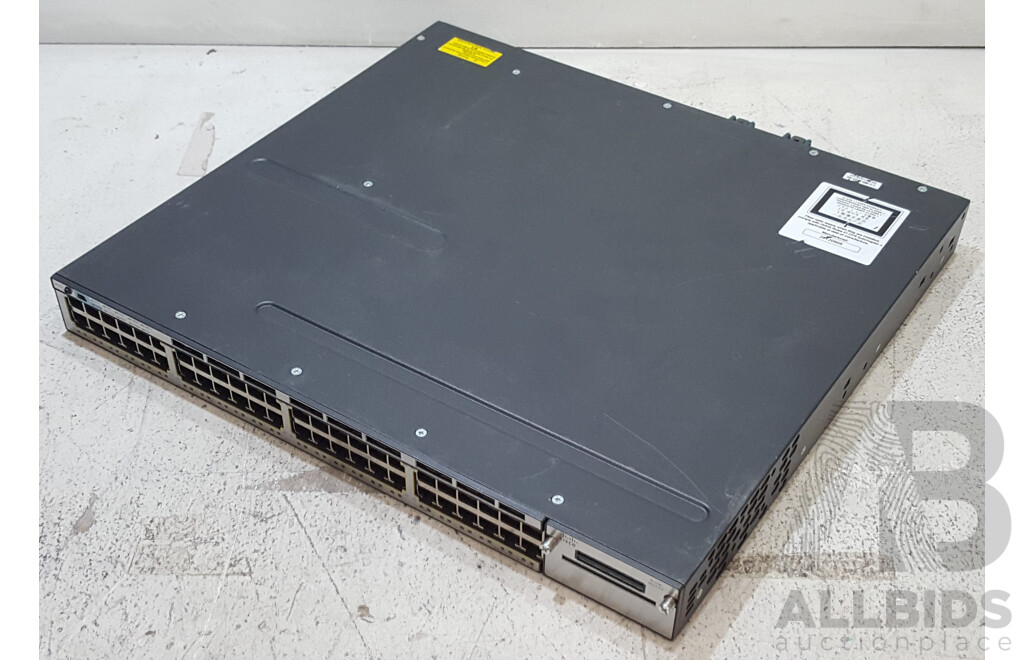 Cisco (WS-C3560X-48) Catalyst 3560-X Series PoE+ 48-Port Gigabit Ethernet Switch