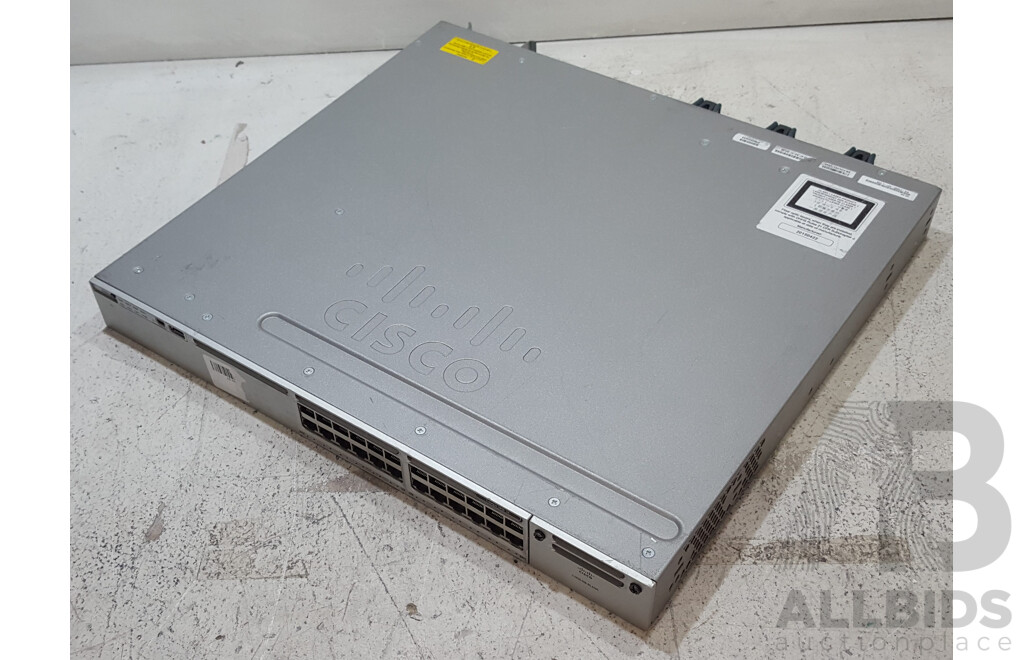 Cisco (WS-C3850-24T-L) Catalyst 3850 Series 24-Port Gigabit Ethernet Switch