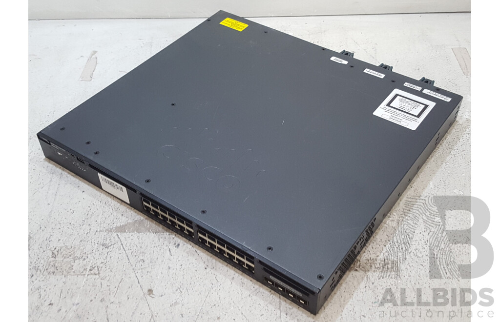 Cisco (WS-C3650-24TS-L) Catalyst 3650 24 4X1G 24-Port Gigabit Ethernet Switch
