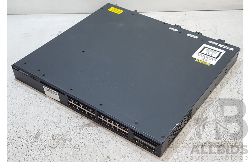 Cisco (WS-C3650-24PS-L) Catalyst 3650 24 PoE+ 4X1G 24-Port Gigabit Ethernet Switch