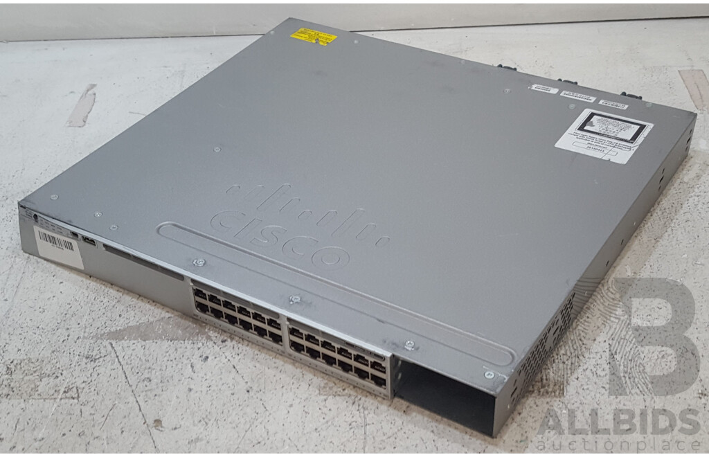Cisco (WS-C3850-24T) Catalyst 3850 Series 24-Port Gigabit Ethernet Switch