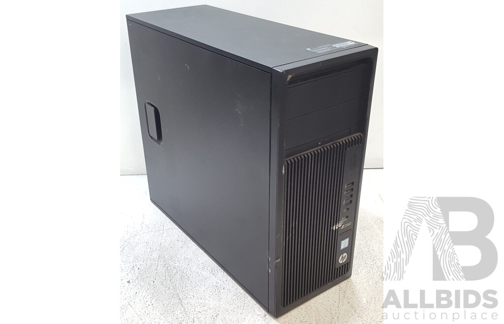 HP Z240 Tower Intel Xeon (E3-1270 v6) 3.80GHz-4.20GHz 4-Core CPU Workstation w/ NVIDIA Quadro K420