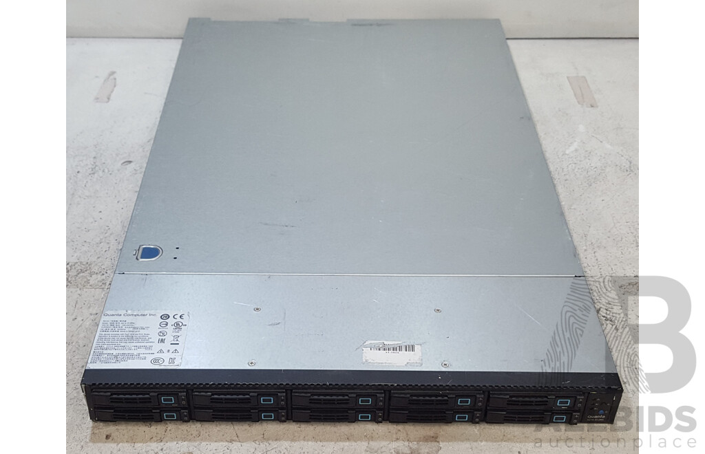 Quanta (S210-X12RS) Dual Intel Xeon (E5-2660 v2) 2.20GHz-3.00GHz 10-Core CPU 1RU Server w/ 32GB DDR3