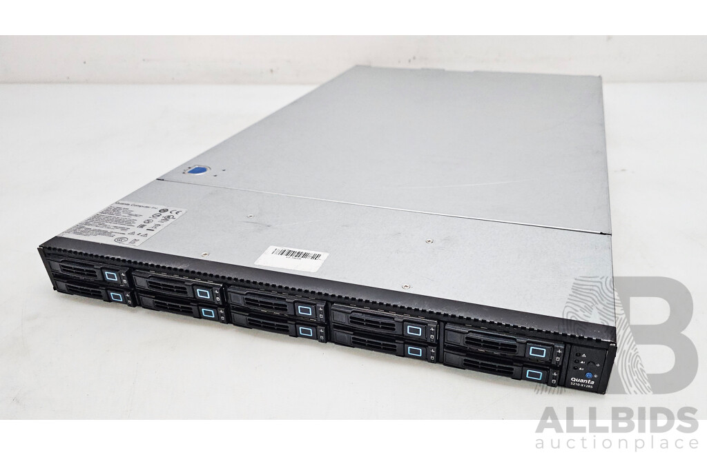 Quanta (S210-X12RS) Dual Intel Xeon (E5-2680 0) 2.70GHz-3.50GHz 8-Core CPU 1RU Server W/ 32GB DDR3