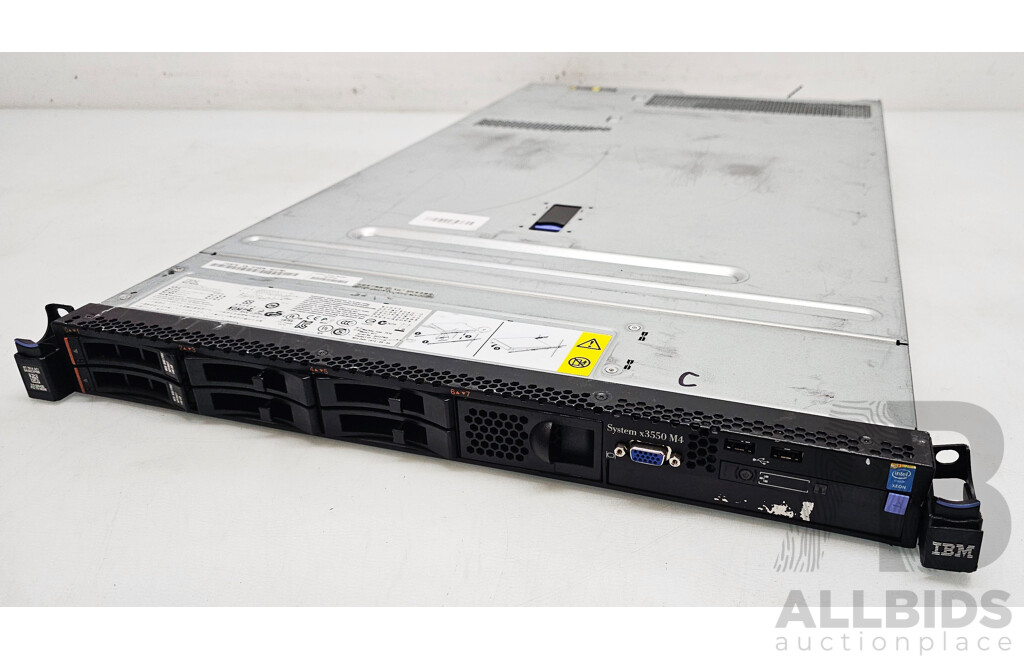 IBM System x3550 M4 Dual Intel Xeon (E5-2667 v2) 3.30GHz-4.00GHz 8-Core CPU 1RU Server w/ 32GB DDR3