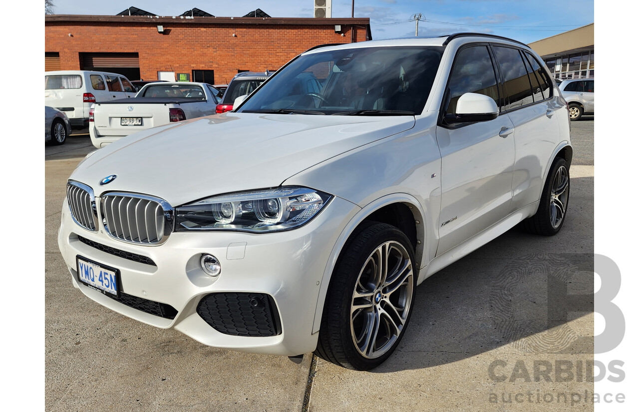 6/2014 Bmw X5 Xdrive 40d F15 MY14 4d Wagon White 3.0L