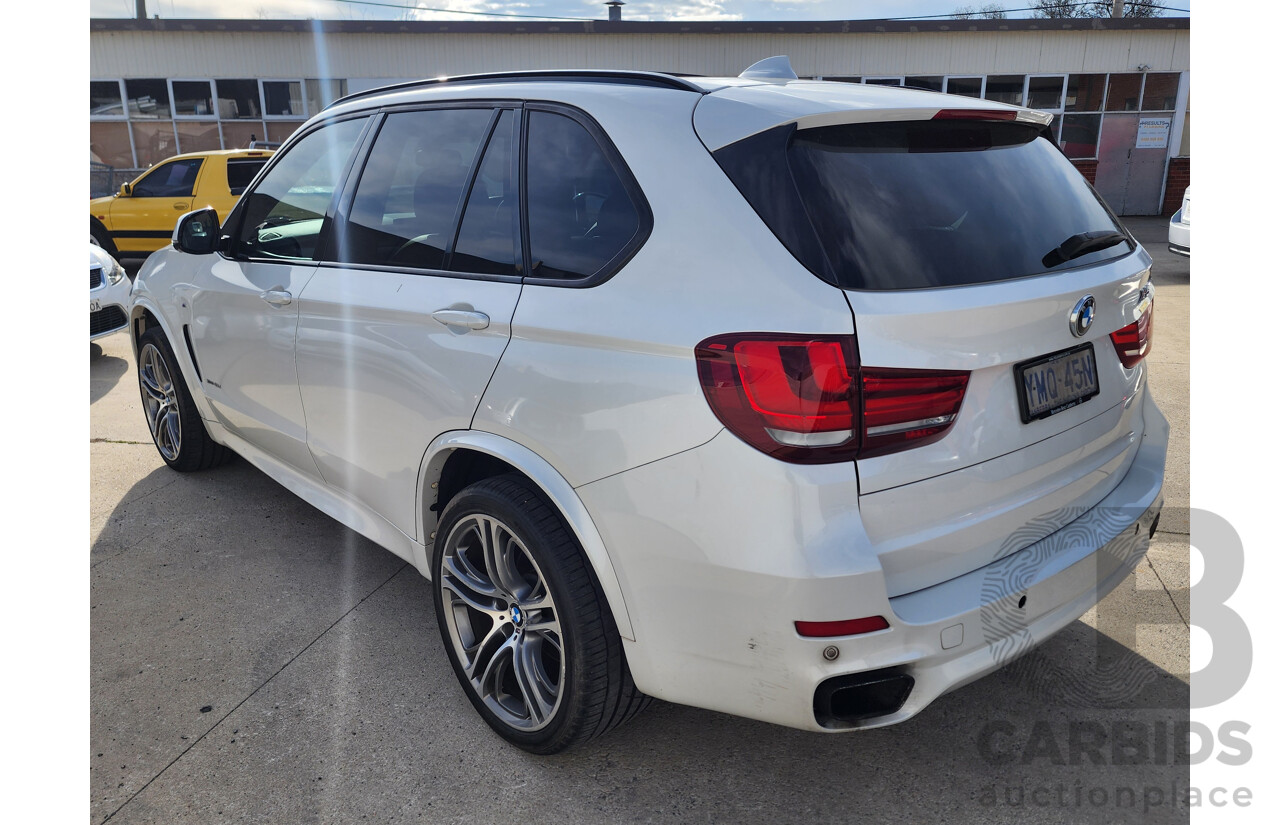 6/2014 Bmw X5 Xdrive 40d F15 MY14 4d Wagon White 3.0L
