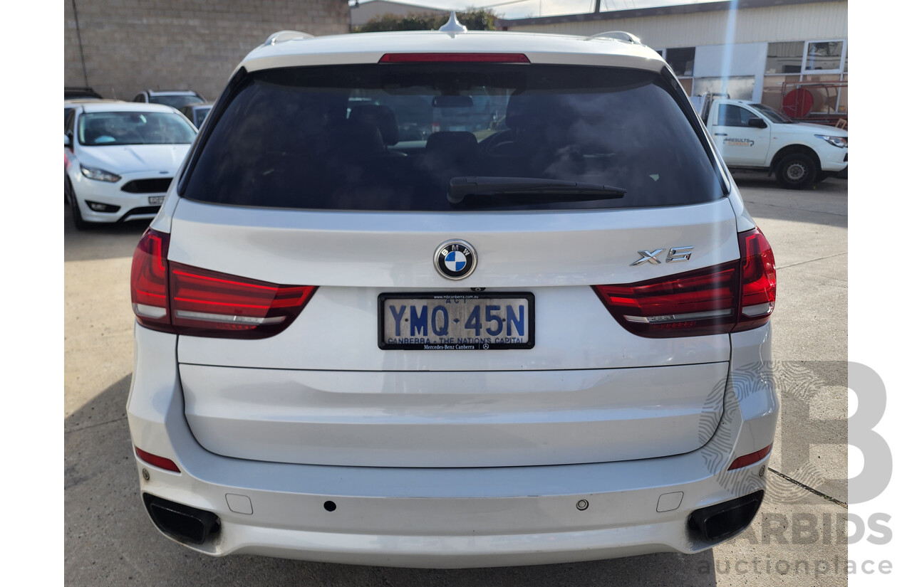 6/2014 Bmw X5 Xdrive 40d F15 MY14 4d Wagon White 3.0L