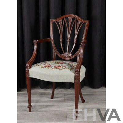 Hepplewhite Style Nine Piece Dining Suite