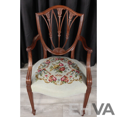 Hepplewhite Style Nine Piece Dining Suite