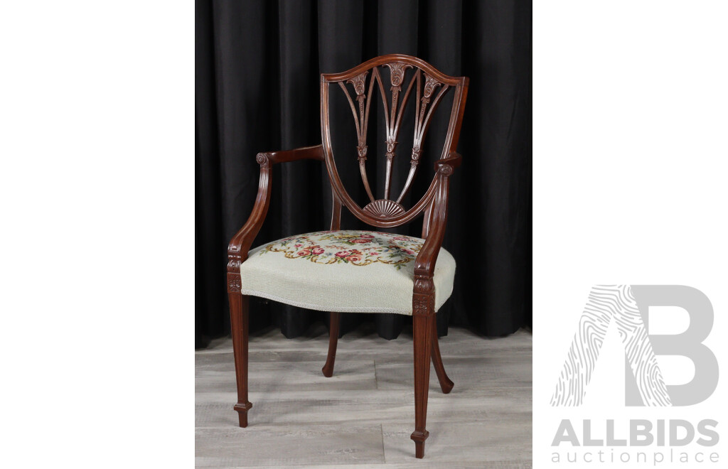 Hepplewhite Style Nine Piece Dining Suite