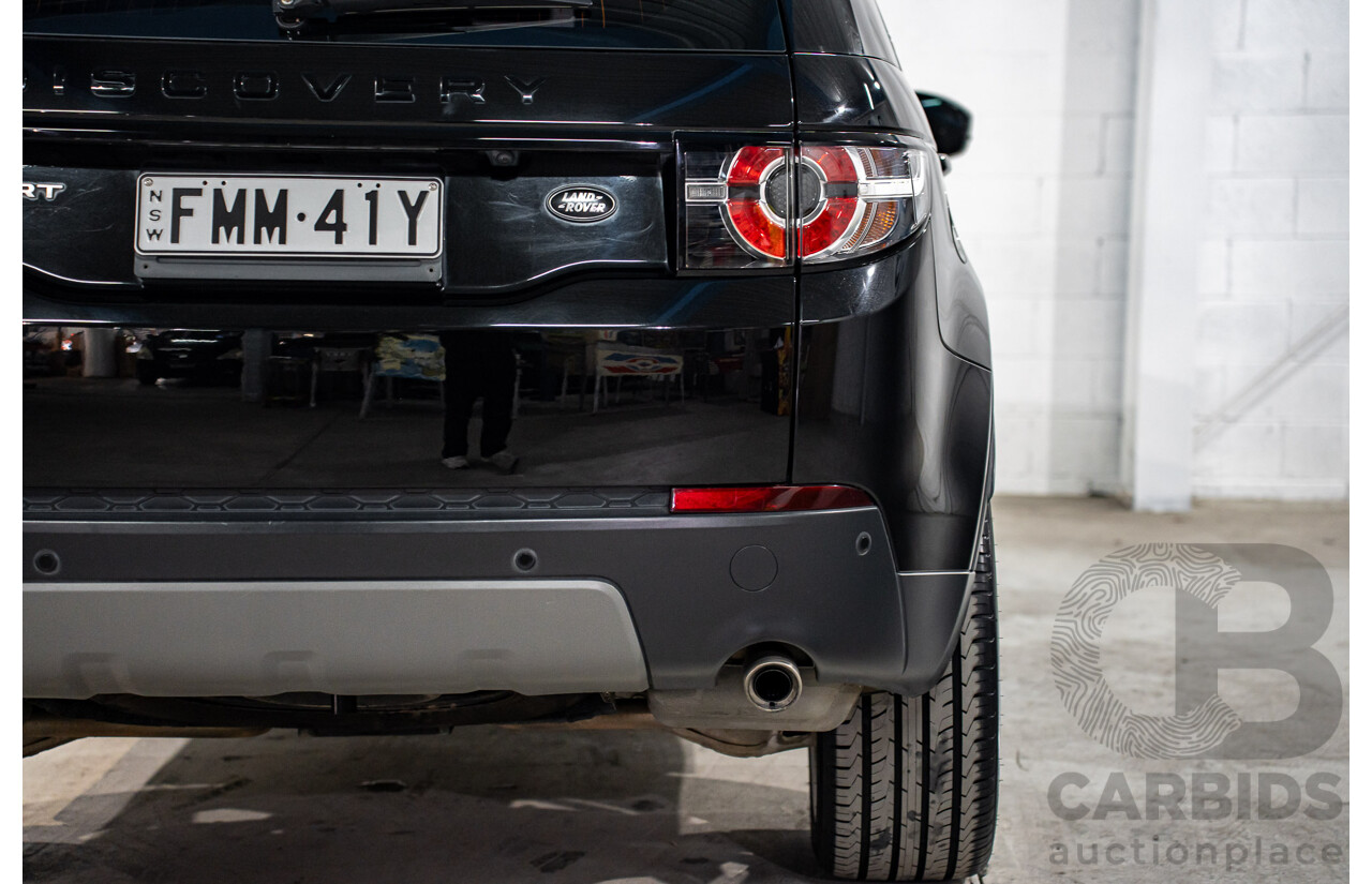 02/2019 Land Rover Discovery Sport TD4 110 SE (AWD) LC MY19 4d Wagon Santorini Black Metallic Turbo Diesel 2.0L - 7 Seater