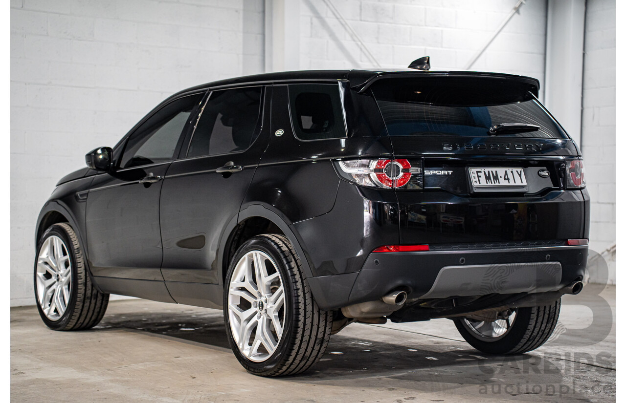 02/2019 Land Rover Discovery Sport TD4 110 SE (AWD) LC MY19 4d Wagon Santorini Black Metallic Turbo Diesel 2.0L - 7 Seater