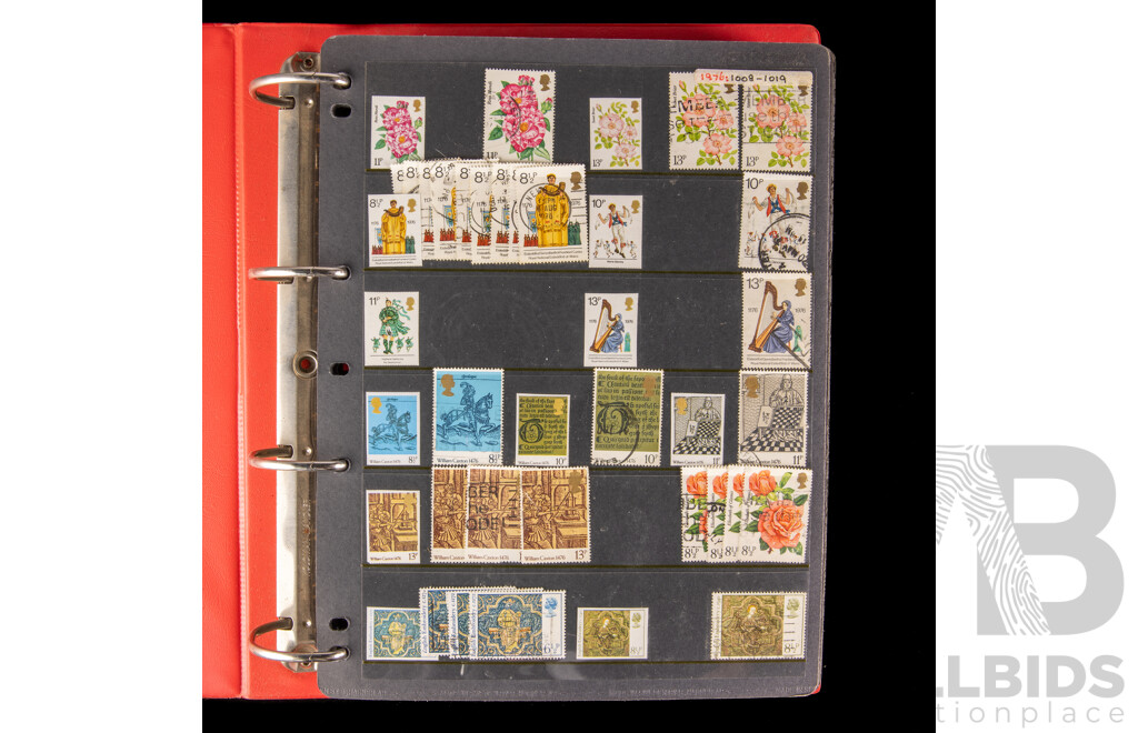 Three Albums of Australian and United Kingdom Stamps, Examples Spanning 1880's to 2000's