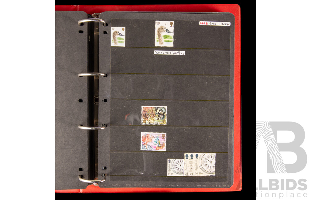 Three Albums of Australian and United Kingdom Stamps, Examples Spanning 1880's to 2000's