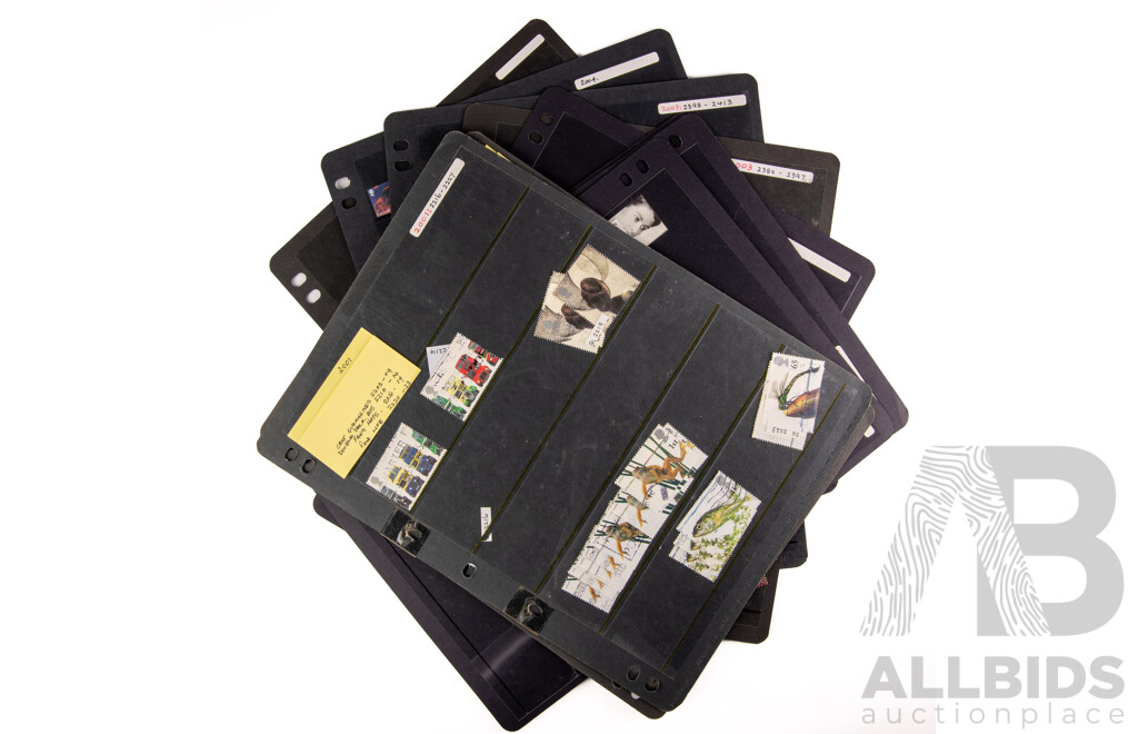 Collection of Australian and Antarctic Territory Mint and Cancelled Stamps Examples Spanning 1950's to 2000's, PNG 1991 Annual Album, Forty Royal Years Album, 1988 Bicentennial and More