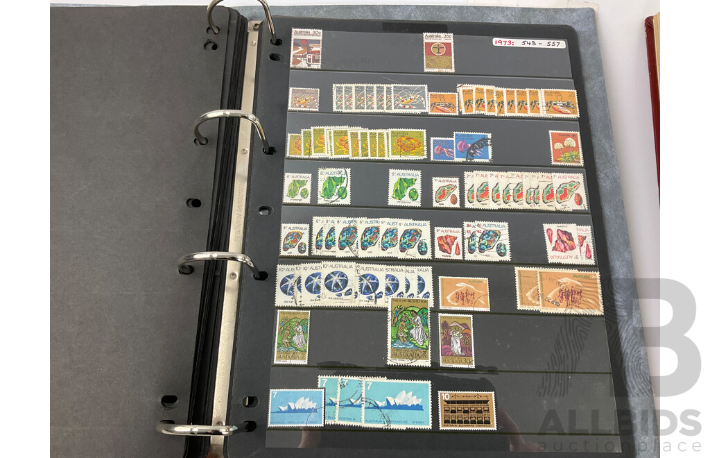 Collection of Vintage Stamps Including Australia and New Zealand Predecimal, St Helena, Mali, Brazil, Fiji, Samoa, Tonga, USA and More