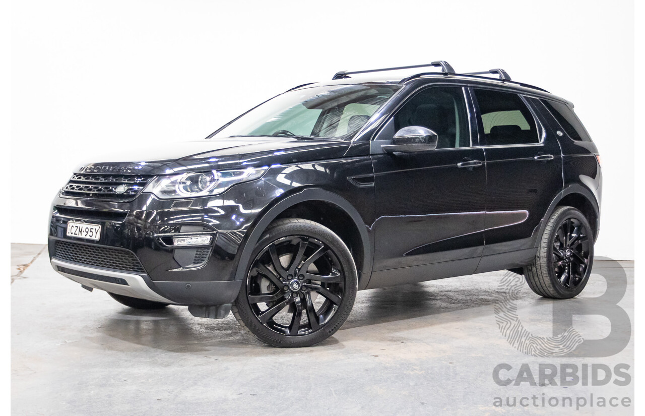 07/2015 Land Rover Discovery Sport TD4 HSE (AWD) LC 4D Wagon Black Turbo Diesel 2.2L - 7 Seats