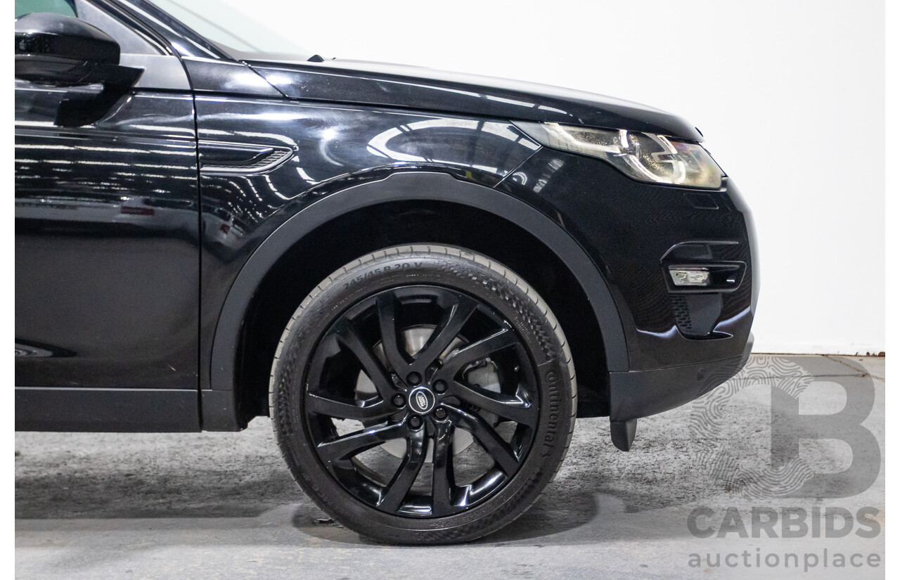 07/2015 Land Rover Discovery Sport TD4 HSE (AWD) LC 4D Wagon Black Turbo Diesel 2.2L - 7 Seats