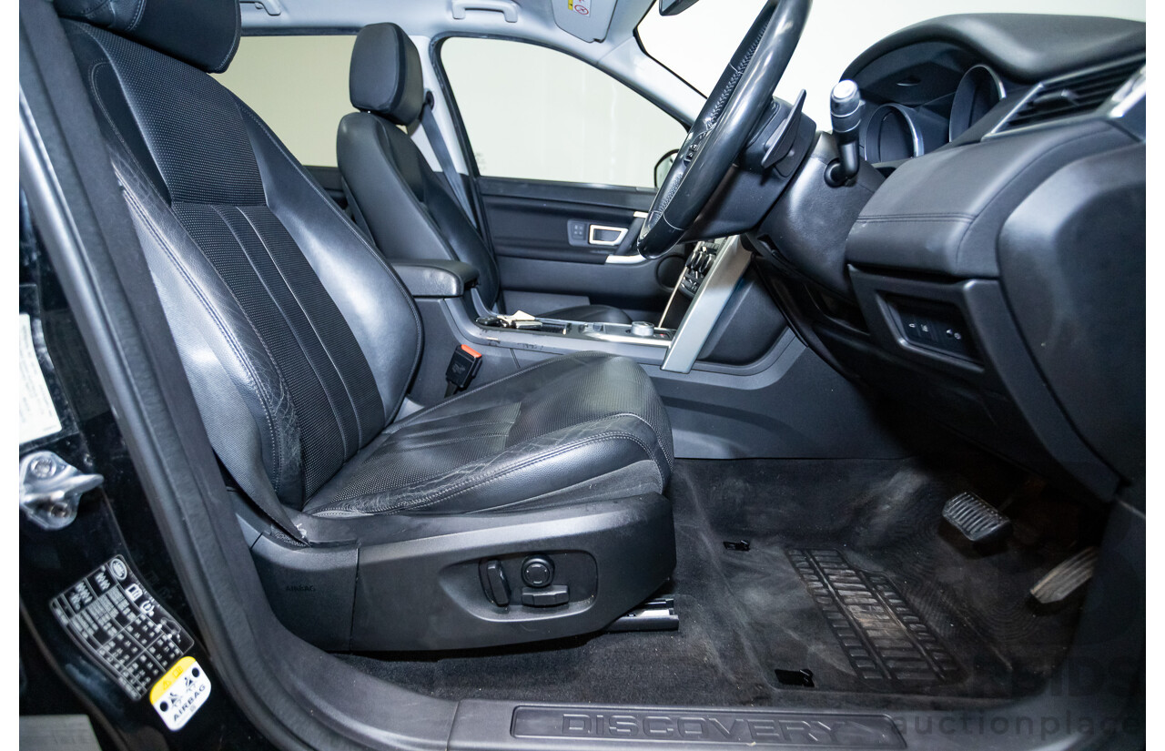 07/2015 Land Rover Discovery Sport TD4 HSE (AWD) LC 4D Wagon Black Turbo Diesel 2.2L - 7 Seats