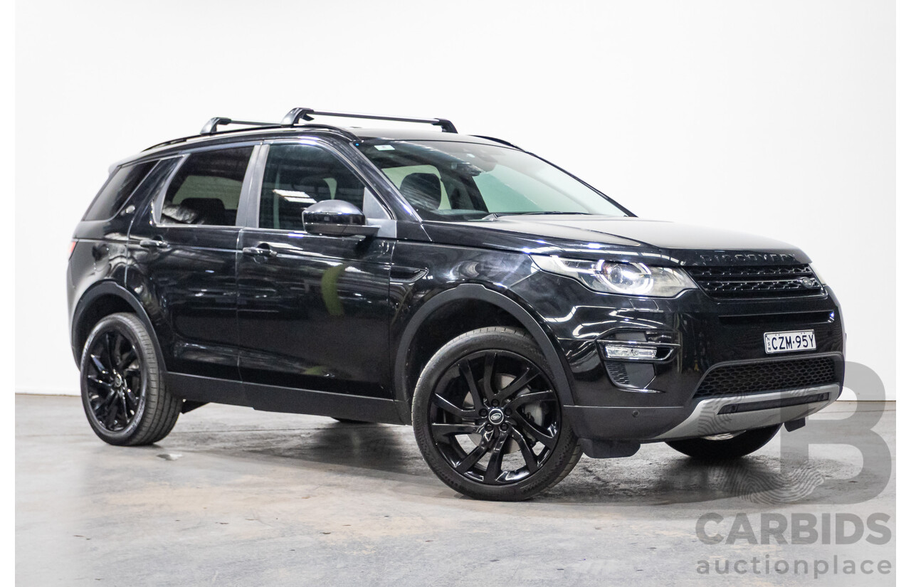07/2015 Land Rover Discovery Sport TD4 HSE (AWD) LC 4D Wagon Black Turbo Diesel 2.2L - 7 Seats