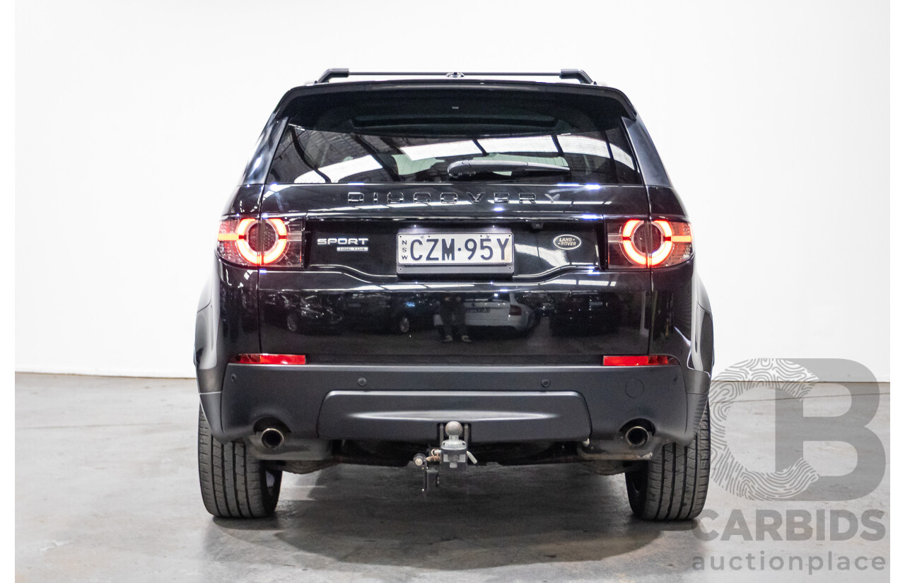 07/2015 Land Rover Discovery Sport TD4 HSE (AWD) LC 4D Wagon Black Turbo Diesel 2.2L - 7 Seats