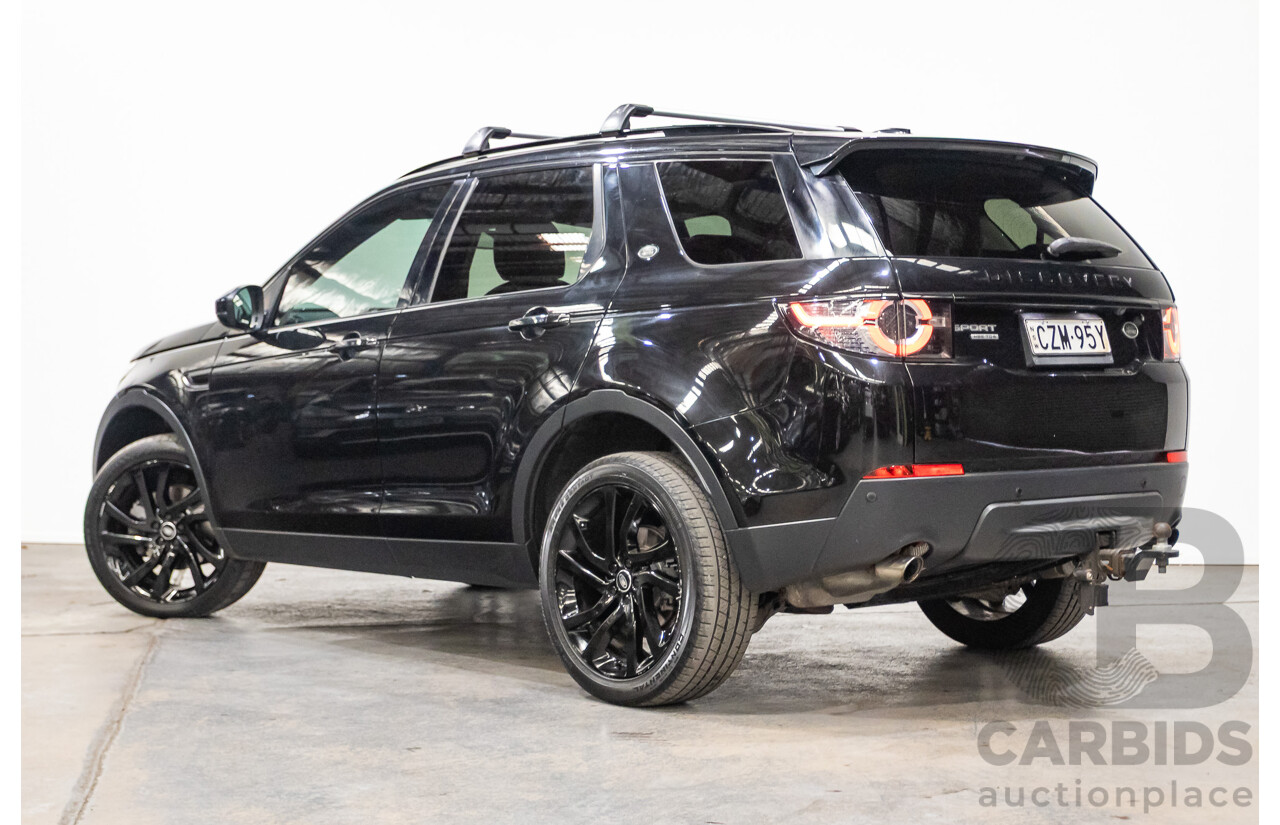 07/2015 Land Rover Discovery Sport TD4 HSE (AWD) LC 4D Wagon Black Turbo Diesel 2.2L - 7 Seats