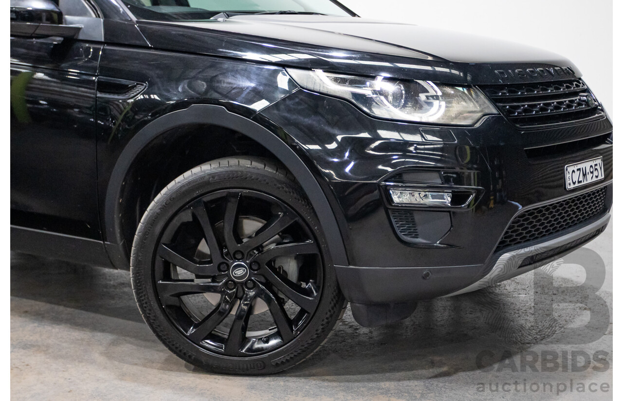 07/2015 Land Rover Discovery Sport TD4 HSE (AWD) LC 4D Wagon Black Turbo Diesel 2.2L - 7 Seats