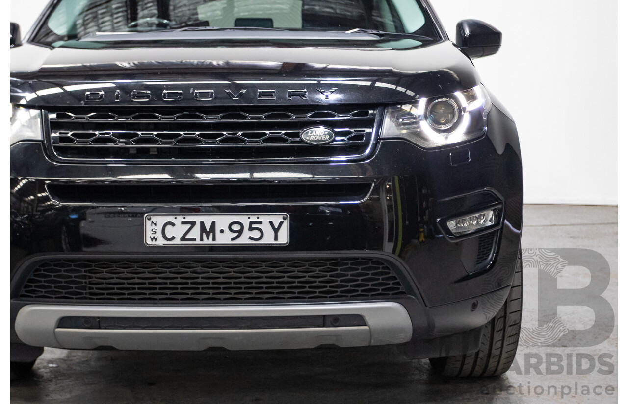 07/2015 Land Rover Discovery Sport TD4 HSE (AWD) LC 4D Wagon Black Turbo Diesel 2.2L - 7 Seats