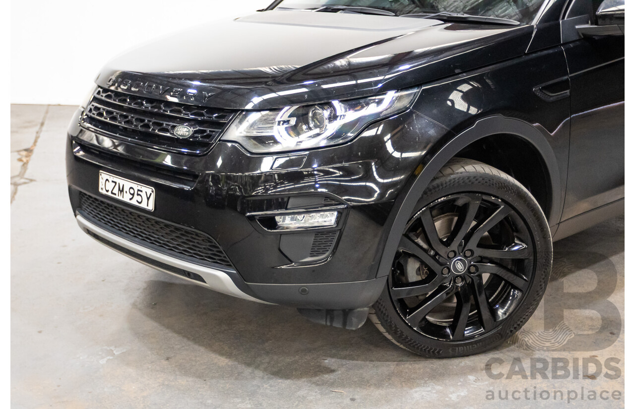 07/2015 Land Rover Discovery Sport TD4 HSE (AWD) LC 4D Wagon Black Turbo Diesel 2.2L - 7 Seats