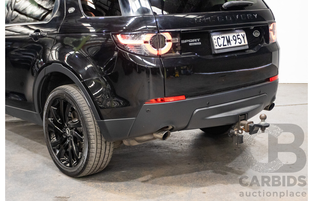 07/2015 Land Rover Discovery Sport TD4 HSE (AWD) LC 4D Wagon Black Turbo Diesel 2.2L - 7 Seats